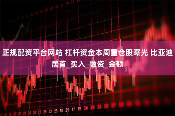 正规配资平台网站 杠杆资金本周重仓股曝光 比亚迪居首_买入_融资_金额