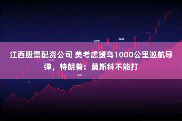 江西股票配资公司 美考虑援乌1000公里巡航导弹，特朗普：莫斯科不能打